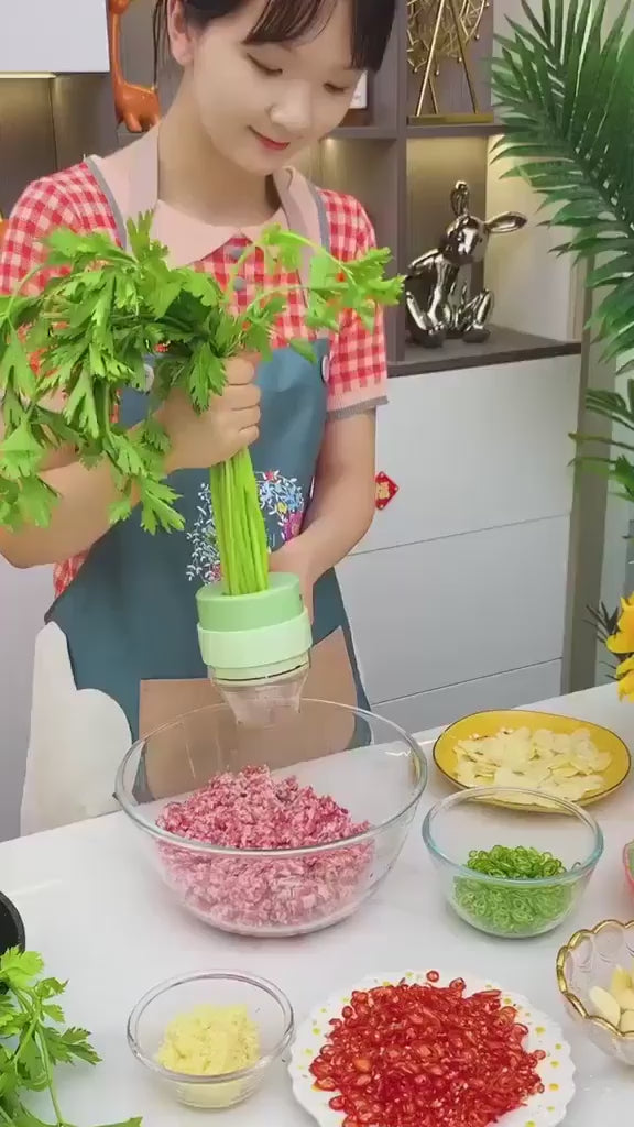 4-in-1 Portable Electric Vegetable Cutter Set